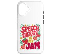 Speech Therapy is My Jam Boho Floral | SLP Speech Therapist Coque pour iPhone 16