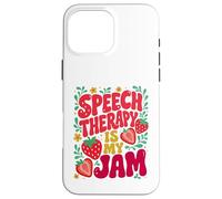 Speech Therapy is My Jam Boho Floral | SLP Speech Therapist Coque pour iPhone 16 Pro Max