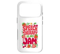 Speech Therapy is My Jam Boho Floral SLP Speech Therapist Coque pour iPhone 17 Pro