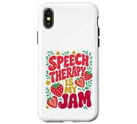 Speech Therapy is My Jam Boho Floral | SLP Speech Therapist Coque pour iPhone X/XS