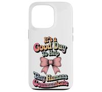 Speech Therapy SLP Help Tiny People Communicate Coquette Coque pour iPhone 13 Pro