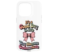 Speech Therapy SLP Help Tiny People Communicate Coquette Coque pour iPhone 15 Pro