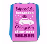 speecheese Disque de stationnement princesse avec inscription en allemand « Permis de conduire » - Accessoire de voiture pour les conducteurs majeurs - Évitez les amendes lors du stationnement - Rose