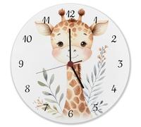 speecheese Horloge murale girafe mignonne - Charmante, adorable et mignonne - Décoration gracieuse - Attire tous les regards