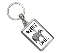 speecheese Porte-clés ange gardien raton laveur - Pendentif amusant pour le trousseau de clés comme cadeau pour les conducteurs débutants qui peuvent bien utiliser un gardien