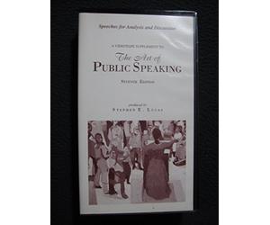 Speeches for Analysis and Discussion to Accompany the Art of Public Speaking [7] [VHS]