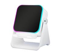 Speechmaker Haut-parleur sans fil à induction 10 W 12,1 x 7,3 x 5,9 cm, support de chargement de téléphone portable, accessoire de voyage | Support pliable avec cellule lumineuse pour voyage, bureau