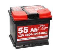 SPEED 7902179 Batterie auto plomb-acide 12V 55Ah 480A droite 207x175x190 mm