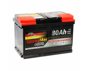 SPEED 7906126 Batterie +50% plomb-acide 12V 80Ah 750A droite 278x175x190 mm