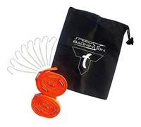 Schildkröt Lignes de démarcation pour terrain Speed-Badminton Court Lines sous blister néon orange