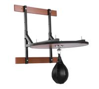 Speed Bag Kit plateforme en bois dur avec planche de 61 cm réglable pour sac de boxe Support mural et comprend des sacs de frappe Everlast pour entraînement de frappe, exercices de boxe (01)