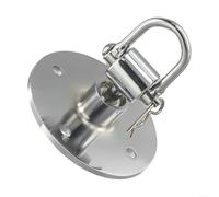 Speed Bag Pivotant 9,5 cm en acier inoxydable Poire Balle de frappe Crochet Base Crochet pour 360 Degrés Haute capacité de charge et résistant à l'abrasion pour MMA et boxe entraînement