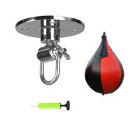 Speed Bag - Sac de frappe avec boule de poire | Kit rotatif de sac de vitesse de boxe avec gonfleur | Sac à réflexes pour équipement d'entraînement de boxe | Entraînement de perçage | Sa