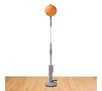 Speed Bag - Sac de réflexe - Balle de Frappe | 130 x 15 cm PVC + métal + PU Made Standing Speed Bag | Sac de Frappe réglable en Hauteur pour, Adolescents et Adultes - Orange