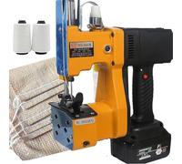 Speed Bag Stitcher Machine à coudre électrique portable 21 V avec 3 rouleaux de fil pour riz, sac, tissé, papier, sacs en plastique