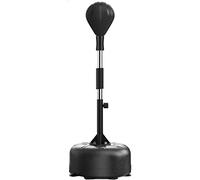 Speed Bags Balle De Vitesse De Boxe, Sac Cobra Reflex Ball avec Support, Entraîneur De Vitesse Autoportant Réglable en Hauteur avec Balle De Frappe Solide (Color : Black, S : 140~185cm)