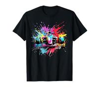 Speed Cars Racer Colorful Splash Art Racing T-Shirt