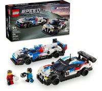 Speed Champions BMW M4 GT3 et BMW M Hybrid V8 Voitures de course, jouet BMW pour enfants avec 2 modèles construisibles et 2 mini-figurines de pilote, idée de cadeau d'anniversaire de voiture pour les 