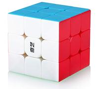 Speed Cube 3x3 3x3x3 Stickerless Magic Puzzle Cube de Vitesse Magique Cadeau de Vacances pour Enfants Adultes (sans Autocollant)