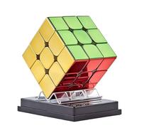 Speed Cube, Cyclone Boys Cube Magique Miroir Réfléchissant 3x3 Original sans Autocollant Cube Brillant Vif 3D Casse-tête Puzzle Cube Cadeaux pour Passionnés de Speed Cube