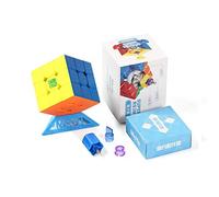Speed Cube, MOYU Super rs3m 2022 3x3 Cube de Vitesse Magnetic Version 3x3 Cube Magique Professionnel sans Autocollant Lisse Puzzle Cube pour Passionnés de Speed Cube
