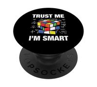 Speed Cube Puzzle Cubing Faites-Moi Confiance, Je suis Intelligent PopSockets PopGrip Adhésif