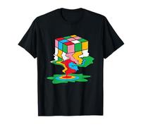 Speed Cubing Aquarelle Puzzle Cube Splash Art Vibe T-Shirt