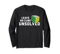 Speed Cubing Leave No Cube Unsolved Puzzle Citation Art Manche Longue