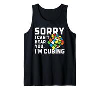 Speed Cubing Sorry I Can't Hear You Design Humoristique Débardeur