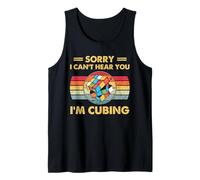 Speed Cubing Sorry I Can't Hear You Design Humoristique Débardeur