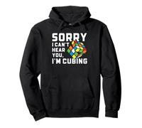 Speed Cubing Sorry I Can't Hear You Design Humoristique Sweat à Capuche