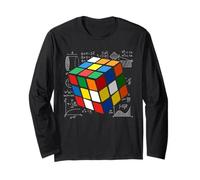 Speed Cubing STEM Math Puzzle Cube Formule Art Manche Longue