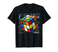 Speed Cubing STEM Math Puzzle Cube Formule Art T-Shirt