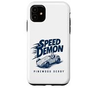 Speed Demon! Funny Pinewood Derby Retro Cub Scouts Coque pour iPhone 11