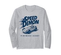 Speed Demon! Funny Pinewood Derby Retro Cub Scouts Manche Longue