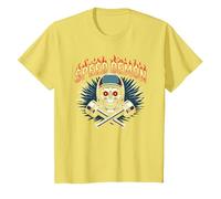 Speed Demon Hot Rod Crâne pour Les Amateurs de Course pour Homme T-Shirt, Enfant, Citron, 10 Ans