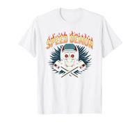 Speed Demon Hot Rod Crâne pour Les Amateurs de Course pour Homme T-Shirt, Homme, Blanc, S