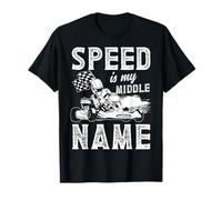 Speed est Mon deuxième prénom Go Kart Race T-Shirt