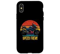 Speed Freak Retro Sportbike Superbike Design Coque pour iPhone X/XS
