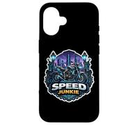 Speed Junkie Moto Rider Street Moto Propriétaire Drôle Coque pour iPhone 16