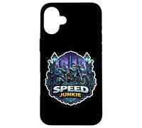 Speed Junkie Moto Rider Street Moto Propriétaire Drôle Coque pour iPhone 16 Plus