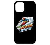 Speed Junkie Skier Alpin Accro au Plaisir des Amateurs de Ski Coque pour iPhone 12/12 Pro