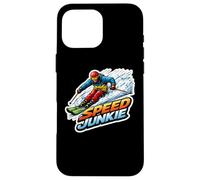 Speed Junkie Skier Alpin Accro au Plaisir des Amateurs de Ski Coque pour iPhone 16 Pro Max