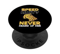 Speed Limit n'a jamais Entendu Parler de Son guépard Speed Runner PopSockets PopGrip Adhésif