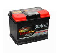 SPEED MAX Batterie auto +50% plomb-acide 12V 60Ah 580A droite 242x175x190 mm