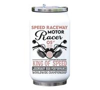 Speed Raceway Motor Racer King of Speed Bouteille isotherme pour boissons Blanc Taille unique