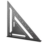 Speed Square - Triangle Carpenter Square, Triangle Droit Angle Droit, Multifonctionnel Rigio Triangulaire | Outil De Disposition De Poutre Portable Pour Hommes, Equipé Comme Règle Multiu