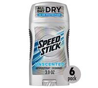 Speed Stick Power Antiperspirant/Deodorant, Unscented 3 Ounce (Pack of 6) by Mennen
