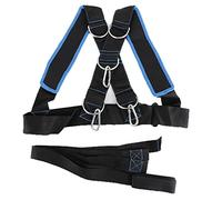 Speed Strength Training Sled Shoulder Harness Resistance Band Belt Premium Nylon Durable Adjustable Fitness Equipment for Athletes Bodybuilders Black Blue 432g