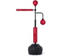 Speed-Trainer de boxe - Sac de boxe avec support - Set de sac de boxe Reflex indépendant réglable en hauteur pour jeunes & adultes - Set de sac de frappe avec gants - Workout-Speed-Bag pour un entraîn